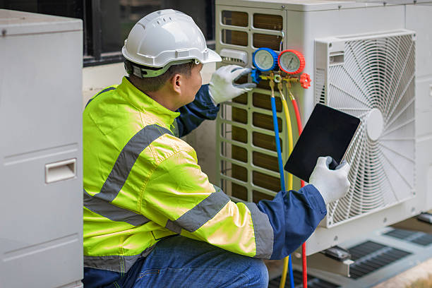 Professional Hvac technician working in Pentress, WV